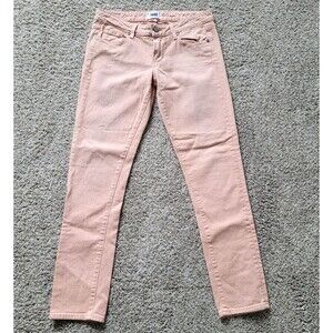 Paige Womens 27 (29 X 28.5) Blush Rose Pink Slim Fit Jeans Stretchy Denim USA